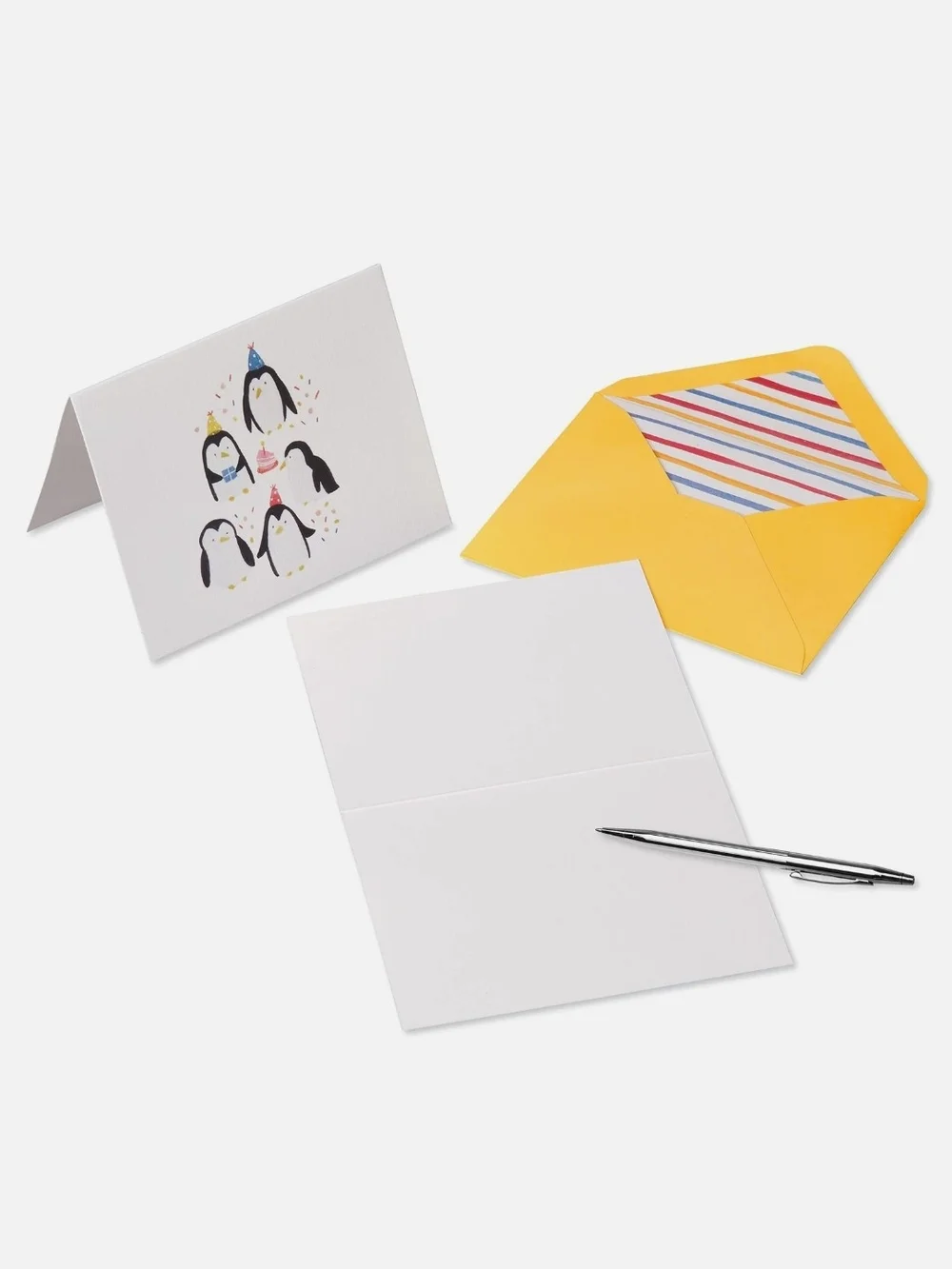 Papyrus - Black & White Zebra Birthday Party Blank Cards - Set Of 20